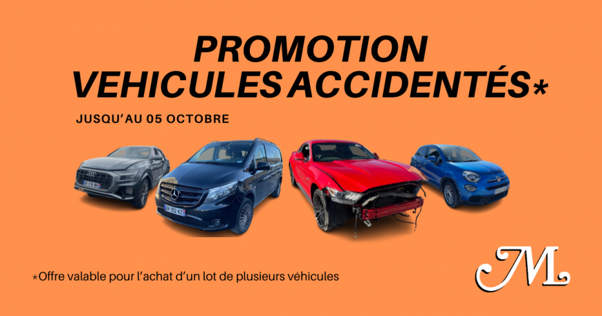 promotion véhicules accidentés